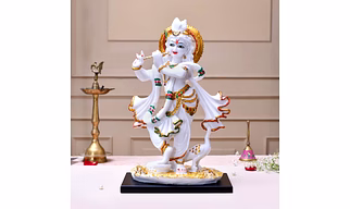 Divine Krishna Playing Flute Statue