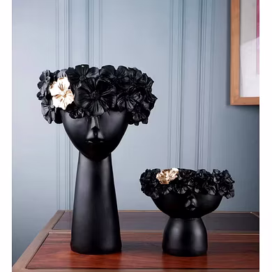 Elegant Floral Face Vase Set-MFN-75