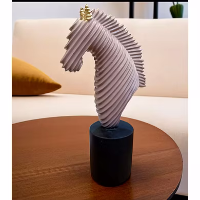 Modern Spiral Horse Sculpture-1