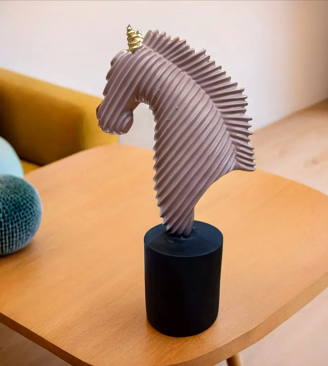 Modern Spiral Horse Sculpture image 3
