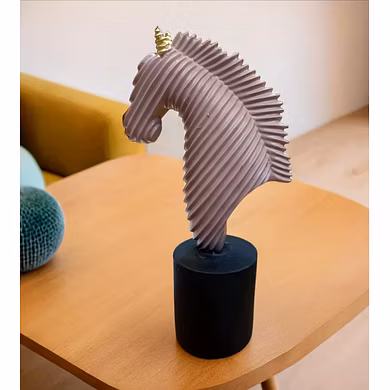 Modern Spiral Horse Sculpture-2