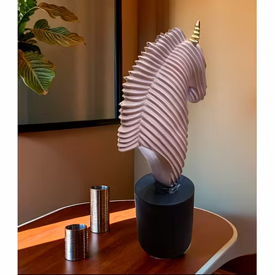 Modern Spiral Horse Sculpture-3