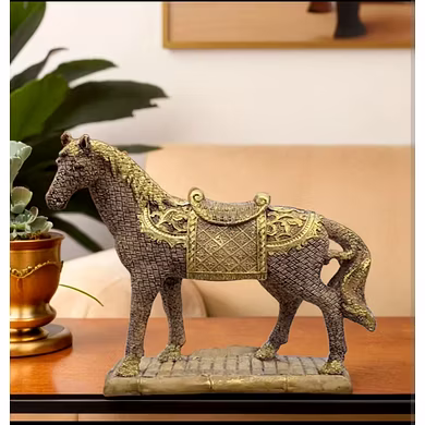 Regal Equestrian Horse Statue-MFN-86
