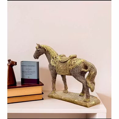 Regal Equestrian Horse Statue-3