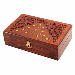 intricate wooden jwellery box