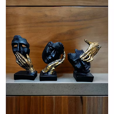 Abstract 3 Faces Art Set-1