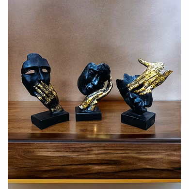 Abstract 3 Faces Art Set-3