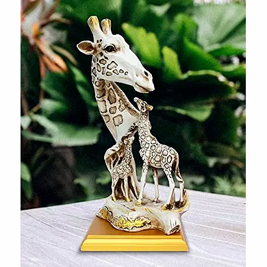 Graceful Giraffe Family Sculpture-MFN-98