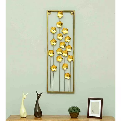 Golden Blossom Wall Art Painting-MFN-101
