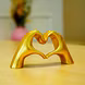Golden Heart Hands Sculpture-2-sm