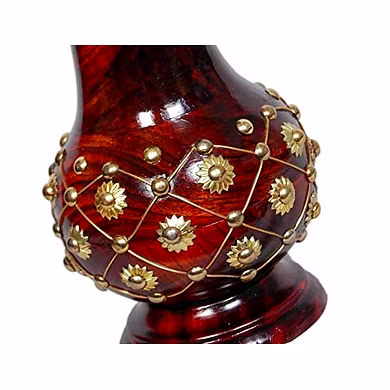 Ornate Wooden Vase-1