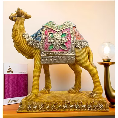 Ornate Desert Camel Statue-3