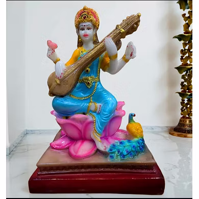Graceful Goddess Saraswati Statue-MFN-111