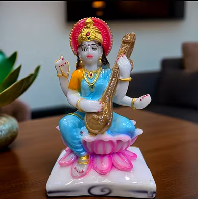 Elegant Goddess Saraswati Figurine-MFN-112