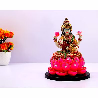 Divine Lakshmi Statue on Lotus-MFN-114