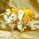 Regal White and Gold Elephant Figurine-MFN-116-sm