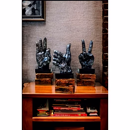 expressive hand gestures sculpture set