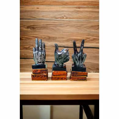 Expressive Hand Gestures Sculpture Set-3