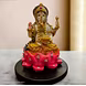 Radiant Lord Ganesha on Lotus Statue-MFN-120-sm
