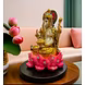 Radiant Lord Ganesha on Lotus Statue-4-sm