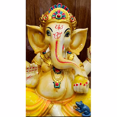 Radiant Lord Ganesha Idol for Wisdom and Fortune MFN-125-3
