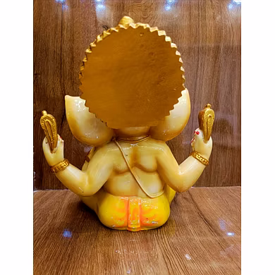 Radiant Lord Ganesha Idol for Wisdom and Fortune MFN-125-4