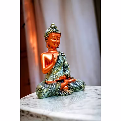 Serene Copper Buddha Statue MFN-136-1