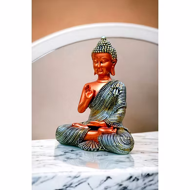 Serene Copper Buddha Statue MFN-136-2
