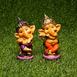 charming musical ganesha idol set mfn-137