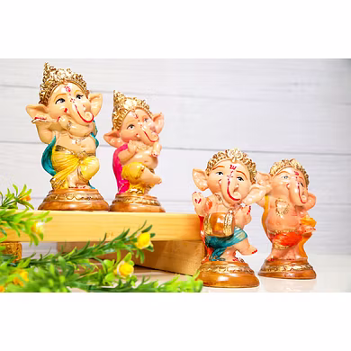 Charming Lord Ganesha Figurine Set MFN-139-1