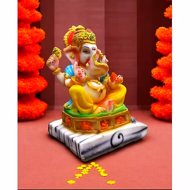 Vibrant Lord Ganesha Idol MFN-163-2