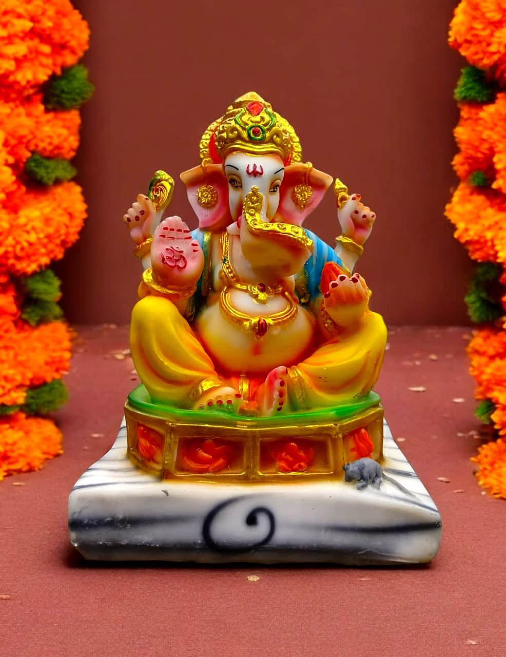 vibrant lord ganesha idol mfn-163