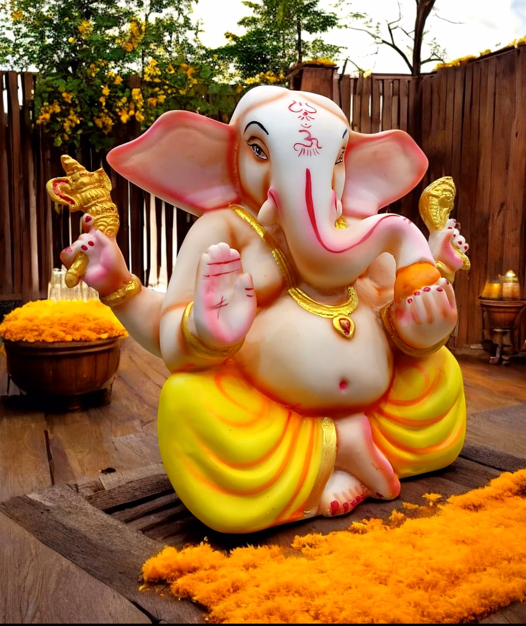 Compact Lord Ganesha Idol MFN-169 image 2
