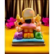 Colorful Relaxed Sitting Ganesha Idol MFN-170-3-sm
