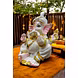 White Turbaned Ganesha Idol MFN-172-1-sm