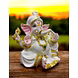 White Turbaned Ganesha Idol MFN-172-2-sm