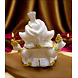 White Turbaned Ganesha Idol MFN-172-3-sm