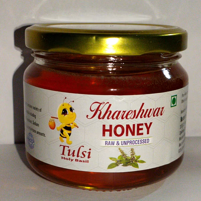 khareshwar tulsi honey { holy basil } 400 gm