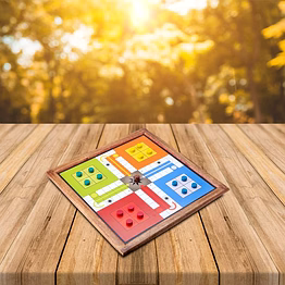 handmade wooden 2 in 1 magnetic ludo snakes and ladders set