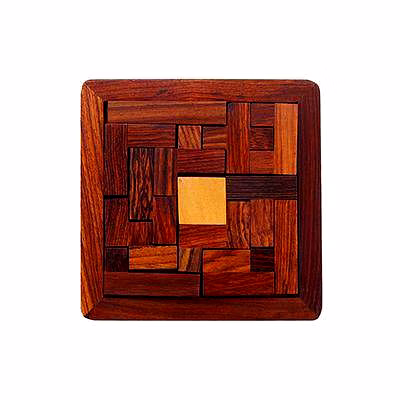 Handmade Wooden Jigsaw Puzzle for Kids and Adults image 1