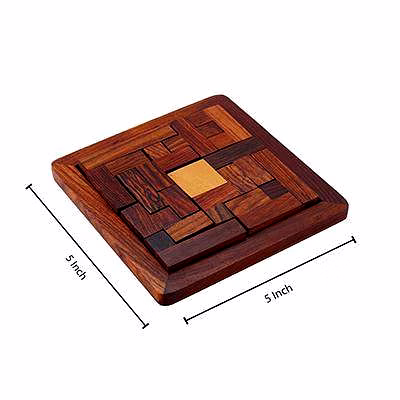 Handmade Wooden Jigsaw Puzzle for Kids and Adults image 4