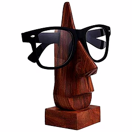 wooden eyewear holder- 6 inch | brown | sheesham wood