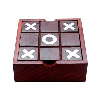 noughts and crosses tic tac toe solitaire 2-in-1 travel board game