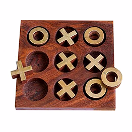 tick tack toe- metal naughts & crosses travel board game