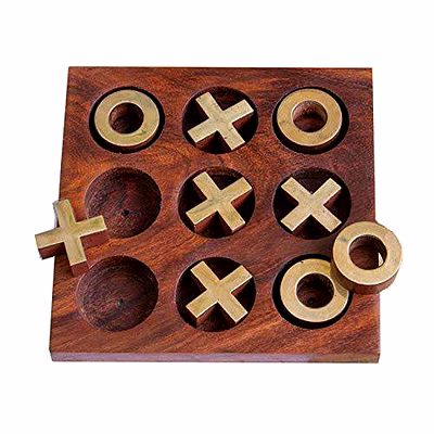 tick tack toe- metal naughts & crosses travel board game