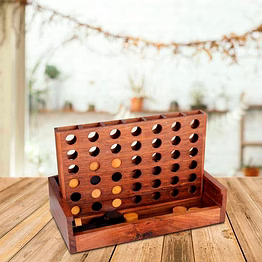 wooden connect in a row games | line up 4 board