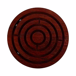 wooden labyrinth ball-in-a-maze puzzle pedagogical board game