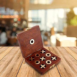 wooden tic tac toe- unique handmade quality | family board games