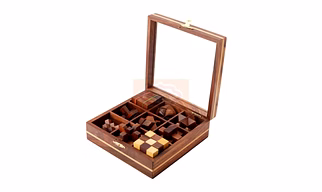 STEM Brain Teaser Puzzle Set, 9 Wooden Mechanical Puzzles