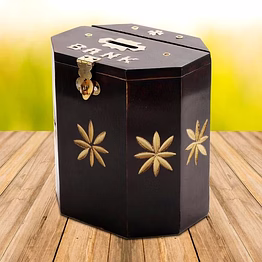 handmade wooden piggy bank for kids and adults